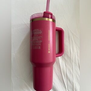 NEW Starbucks Holiday 2024 Berry Pink Glitter Stanley Tumbler (40 oz.)
